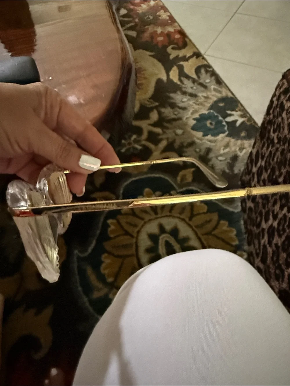 Clear Crystal Cat-Eye Glasses